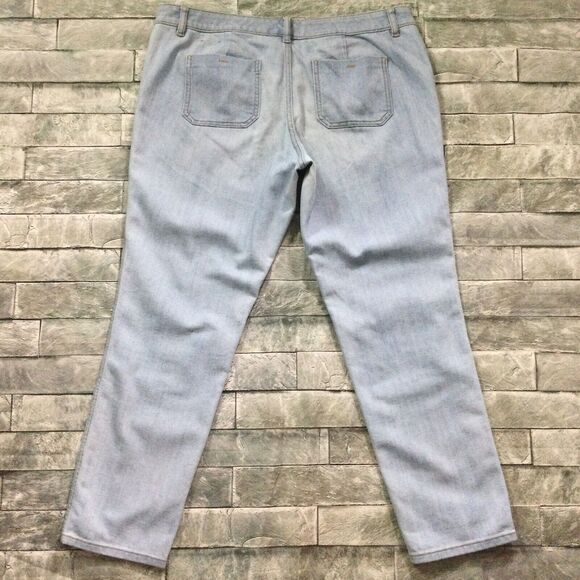 Limited Womens Jeans size 14 Light Wash Slim Boyfriend Ankle x29" Cotton Stretch - Picture 9 of 11